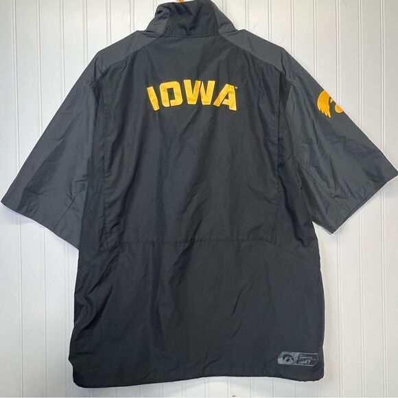 Nike Short Sleeve iowa Hawkeyes 1/4 Zip Pullover Windbreaker Jacket Sz M - Picture 15 of 16